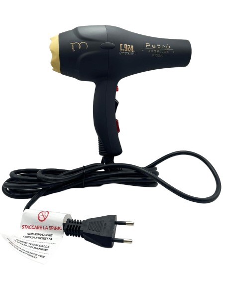 retro' upgrade phon asciugacapelli professionale 2100w - 2 becchi diffusori: tuttocasashop.live: altro - bazar