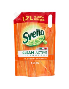 svelto detersivo per piatti - ecoricarica 1700ml - aceto: tuttocasashop.live: pulizia e cura della casa