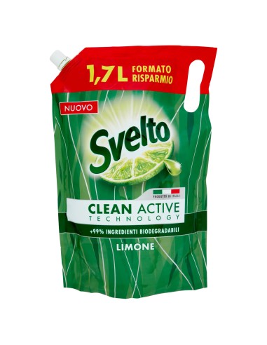svelto detersivo per piatti - ecoricarica 1700ml - limone: tuttocasashop.live: pulizia e cura della casa
