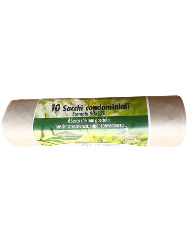 sos 10 sacchi resistenti 90x120cm ldpe - ambra - raccolta differenziata: tuttocasashop.live: pulizia e cura della casa