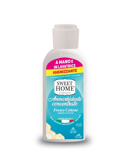 sweethome ammorbidente concentrato formato viaggio - 105ml - fresco cotone: tuttocasashop.live: prodotti per bucato e tessuti