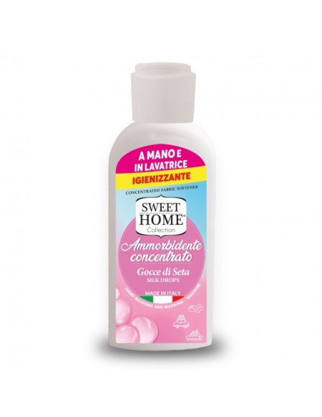 sweethome ammorbidente concentrato formato viaggio - 105ml - gocce di seta: tuttocasashop.live: prodotti per bucato e tessuti