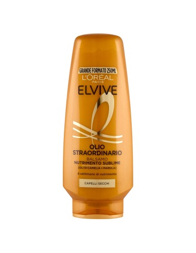 elvive l'oreal balsamo 250ml - olio straordinario - capelli secchi: tuttocasashop.live: igiene e cura della persona