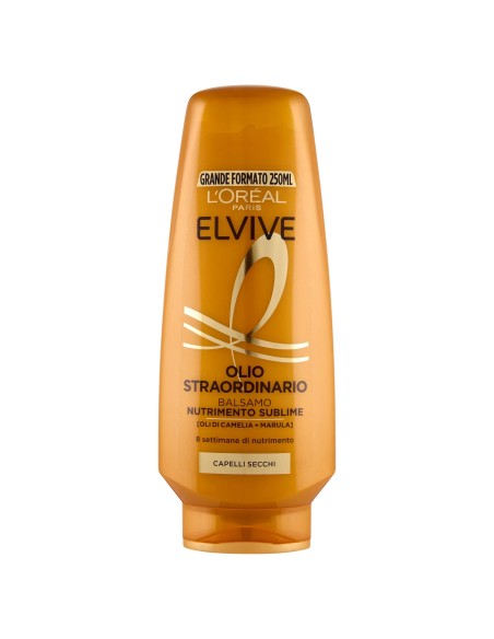 elvive l'oreal balsamo 250ml - olio straordinario - capelli secchi: tuttocasashop.live: igiene e cura della persona