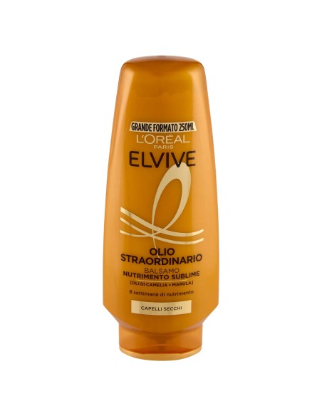elvive l'oreal balsamo 250ml - olio straordinario - capelli secchi: tuttocasashop.live: igiene e cura della persona