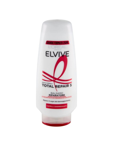 elvive l'oreal balsamo 250ml - total repair 5 - capelli danneggiati: tuttocasashop.live: igiene e cura della persona