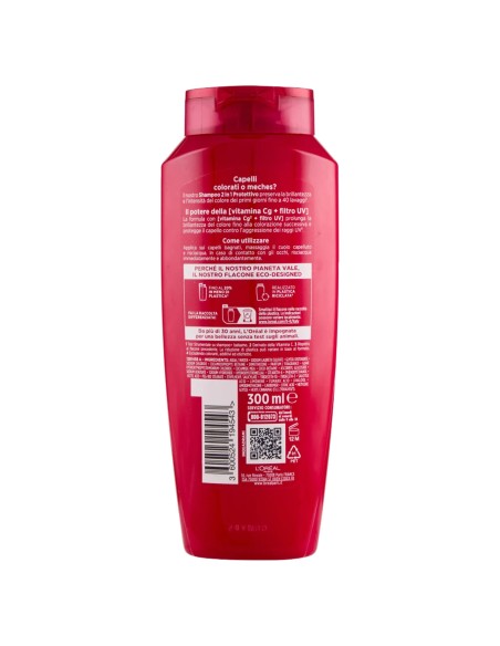 elvive l'oreal shampoo e balsamo 2in1 - 300ml - color vive - colorati meches: tuttocasashop.live: igiene e cura della persona