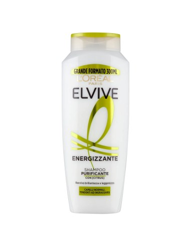 elvive l'oreal shampoo 300ml - energizzante purificante citrus - grassi: tuttocasashop.live: igiene e cura della persona