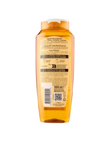 elvive l'oreal shampoo 300ml - olio straordinario di cocco - fini secchi: tuttocasashop.live: igiene e cura della persona