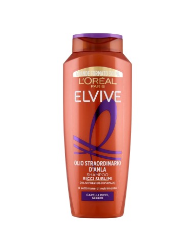 elvive l'oreal shampoo 300ml - olio straordinario d'amla - ricci secchi: tuttocasashop.live: igiene e cura della persona