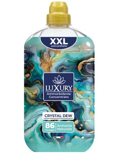 luxury ammorborbidente concentrato - 1800ml 86 lavaggi - crystal dew: tuttocasashop.live: prodotti per bucato e tessuti