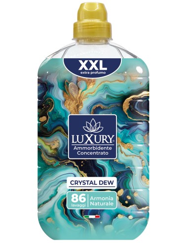 luxury ammorborbidente concentrato - 1800ml 86 lavaggi - crystal dew: tuttocasashop.live: prodotti per bucato e tessuti