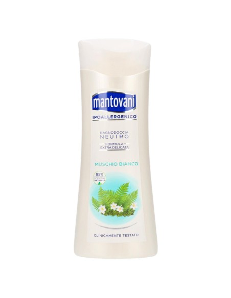 mantovani bagnodoccia 400ml - neutro extra delicato - muschio bianco: tuttocasashop.live: igiene e cura della persona