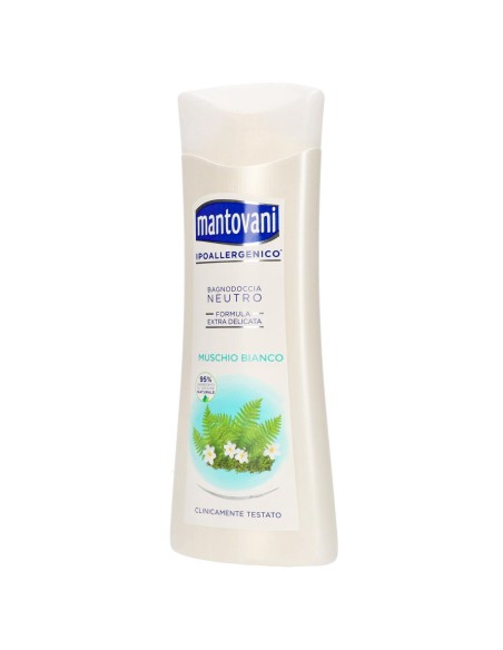 mantovani bagnodoccia 400ml - neutro extra delicato - muschio bianco: tuttocasashop.live: igiene e cura della persona
