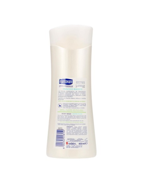 mantovani bagnodoccia 400ml - neutro extra delicato - muschio bianco: tuttocasashop.live: igiene e cura della persona
