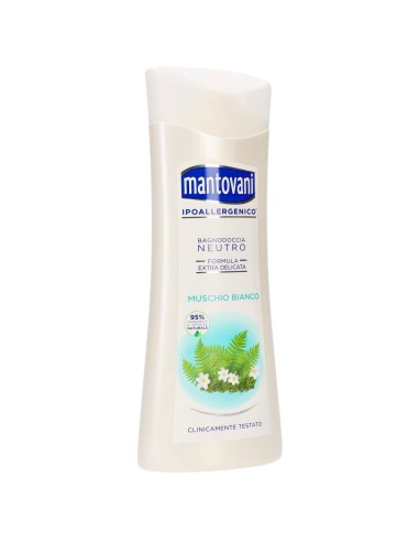 mantovani bagnodoccia 400ml - neutro extra delicato - muschio bianco: tuttocasashop.live: igiene e cura della persona