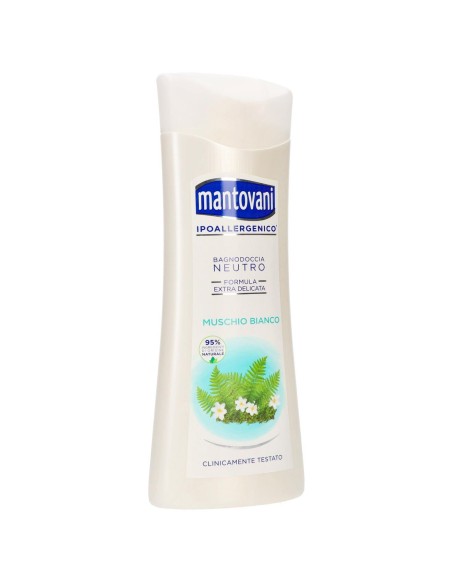 mantovani bagnodoccia 400ml - neutro extra delicato - muschio bianco: tuttocasashop.live: igiene e cura della persona