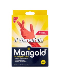 marigold il sensibile guanti felpati in gomma - taglia s piccola 6.5: tuttocasashop.live: pulizia e cura della casa