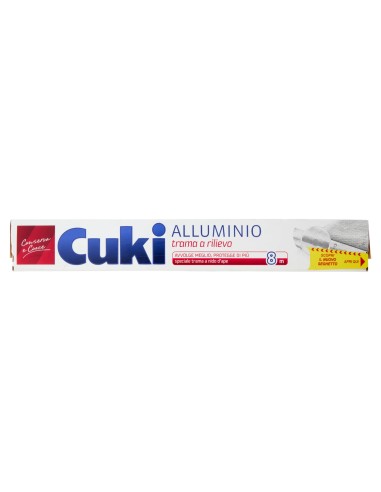 cuki alluminio per alimenti doppia forza - 8 metri - trama a rilievo: tuttocasashop.live: carta & monouso