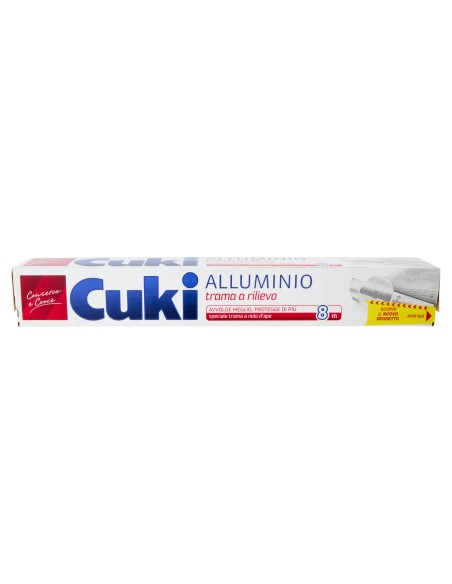 cuki alluminio per alimenti doppia forza - 8 metri - trama a rilievo: tuttocasashop.live: carta & monouso
