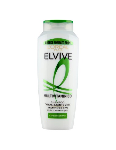 elvive l'oreal shampoo 300ml - multivitaminico volumizzante 2in1: tuttocasashop.live: igiene e cura della persona