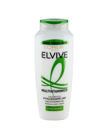 elvive l'oreal shampoo 300ml - multivitaminico volumizzante 2in1: tuttocasashop.live: igiene e cura della persona