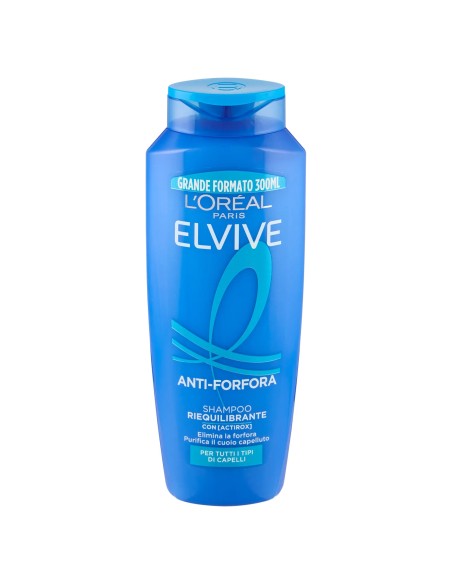 elvive l'oreal shampoo 300ml - anti-forfora riequilibrante: tuttocasashop.live: igiene e cura della persona