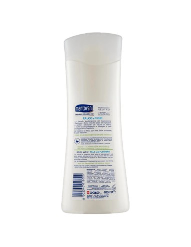 mantovani bagnodoccia 400ml - neutro extra delicato - talco e fiori: tuttocasashop.live: igiene e cura della persona