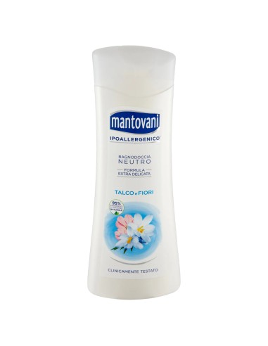 mantovani bagnodoccia 400ml - neutro extra delicato - talco e fiori: tuttocasashop.live: igiene e cura della persona