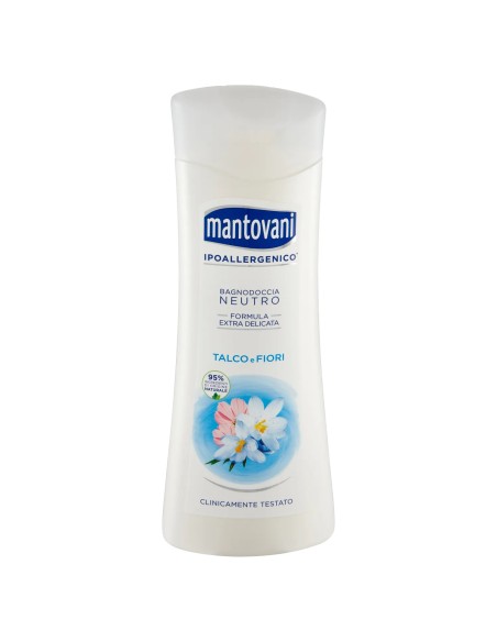 mantovani bagnodoccia 400ml - neutro extra delicato - talco e fiori: tuttocasashop.live: igiene e cura della persona