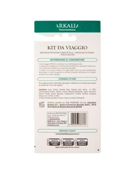 piave dentonet kit viaggio - dentifricio 25ml + spazzolino + bustina: tuttocasashop.live: igiene e cura della persona