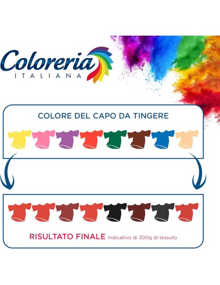 coloreria italiana colorante per tessuti - rosso tulipano: tuttocasashop.live: prodotti per bucato e tessuti