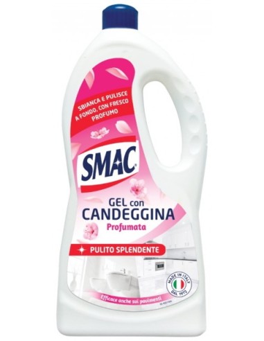 smac gel con candeggina profumata 850ml - sbianca e pulisce a fondo: tuttocasashop.live: pulizia e cura della casa