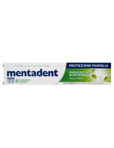 mentadent dentifricio 75ml - protezione famiglia - freschezza quotidiana: tuttocasashop.live: igiene e cura della persona