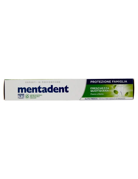 mentadent dentifricio 75ml - protezione famiglia - freschezza quotidiana: tuttocasashop.live: igiene e cura della persona