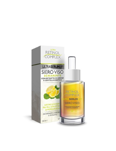 ultra retinol complex siero viso 30ml - schiarente - limone e centella: tuttocasashop.live: igiene e cura della persona