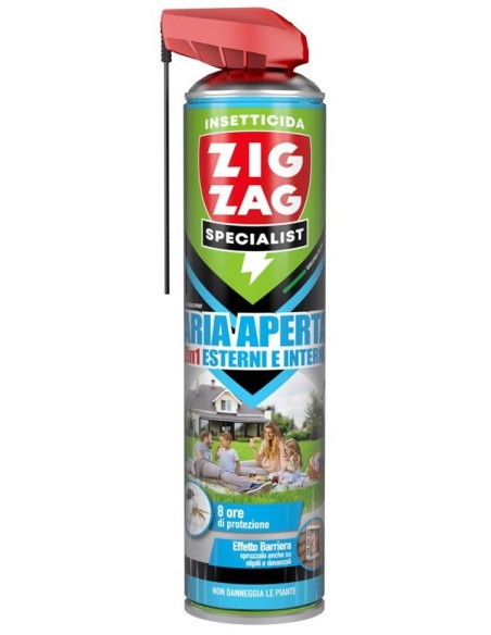 zig zag specialist aria aperta - 600ml - 2in1 esterni e interni - 8 ore: tuttocasashop.live: pulizia e cura della casa
