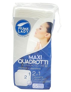 piuma lady 50 maxi quadrotti struccanti e tonificanti per uso cosmetico: tuttocasashop.live: igiene e cura della persona