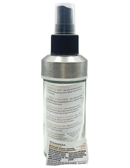 bottiglia in vetro 90ml - con spruzzino vaporizzatore olio friggitrice aria: tuttocasashop.live: altro - bazar
