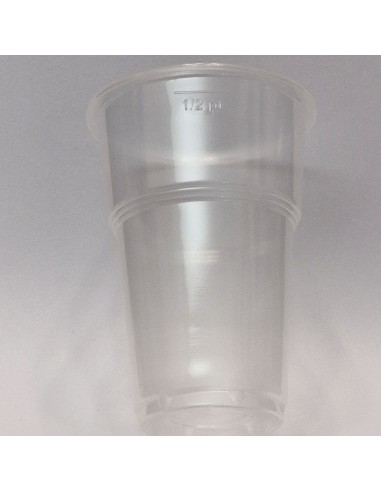 vip 50 bicchieri in plastica pp trasparenti 330cc tacca 1/2pt - birra: tuttocasashop.live: carta & monouso
