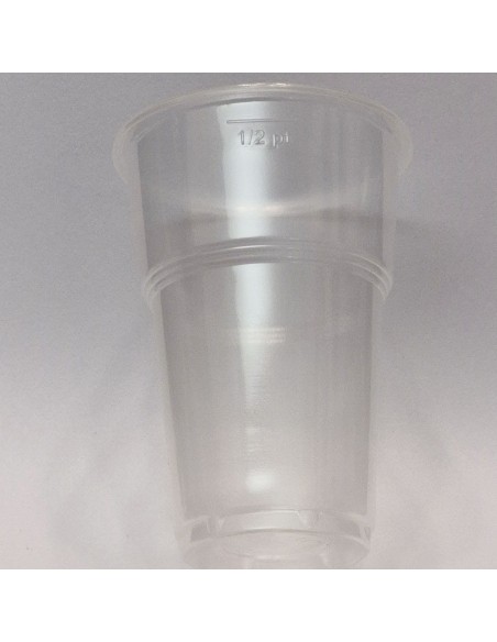 vip 50 bicchieri in plastica pp trasparenti 330cc tacca 1/2pt - birra: tuttocasashop.live: carta & monouso