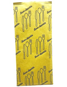 1000 buste portaposate in carta con tovaglioli - cartapaglia buon appetito: tuttocasashop.live: carta & monouso