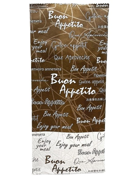 1000 buste portaposate in carta con tovaglioli - buon appetito - marrone: tuttocasashop.live: carta & monouso
