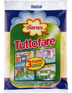 dianex tuttofare panno multiuso - confezione da 3 pezzi: tuttocasashop.live: pulizia e cura della casa