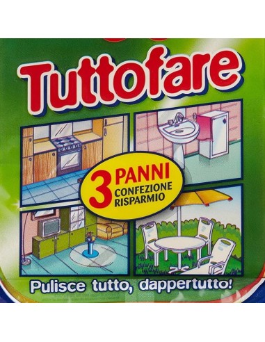 dianex tuttofare panno multiuso - confezione da 3 pezzi: tuttocasashop.live: pulizia e cura della casa