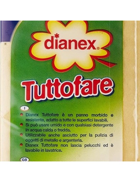 dianex tuttofare panno multiuso - confezione da 3 pezzi: tuttocasashop.live: pulizia e cura della casa