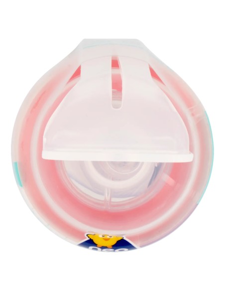 neobaby biberon in plastica collo largo - 150ml - 0m+ - dino rosa: tuttocasashop.live: igiene e cura della persona