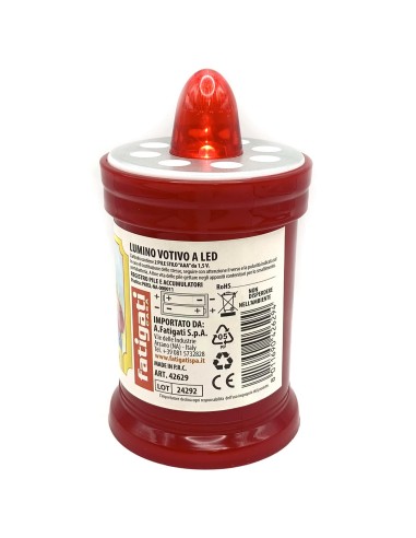 fatigati lumino votivo a led - con pile incluse: tuttocasashop.live: pulizia e cura della casa